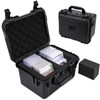 QINGUANG Graded Card Storage Box,Trading Card Case with 4 Foam