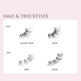 KISS The New Natural, False Eyelashes, Glowy Skin', 12 mm, Includes 1 Pair Of Lash, Contact Lens Friendly, Easy to Apply, Reusable Strip Lashes