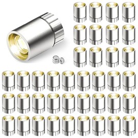 ONEST 40 Pieces Mini LED Lights Small Lights for Dollhouse Silver Led Lights Battery Powered Miniature Ornament Lights Tiny Lights for Dollhouse Accessories Party Decoration Crafts DIY (Warm White)