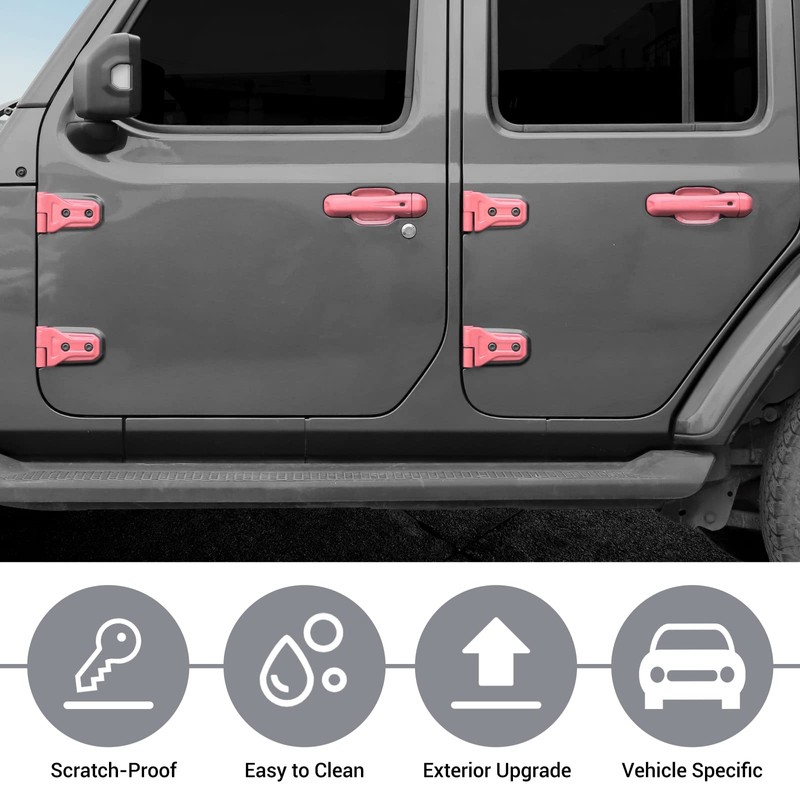 JeCar Exterior Trim Kits Door & Hood Hinge Covers Door