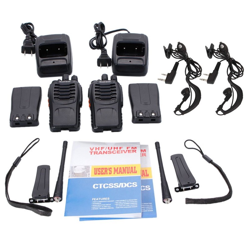 BaoFeng BF-888S Two Way Radio with One Program Cable(Pack of