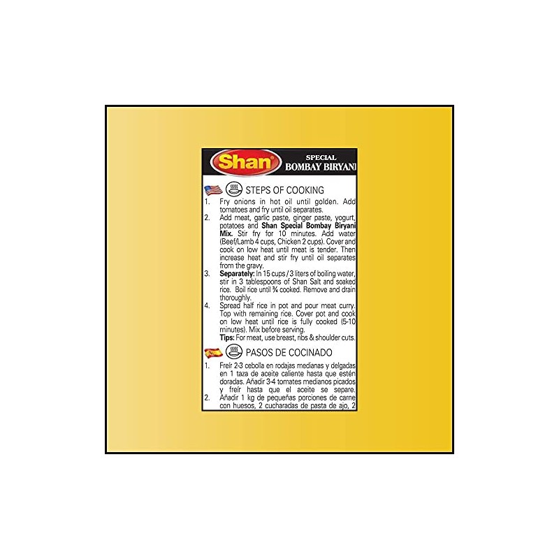 Shan Special Bombay Biryani Masala, 6 x 60 g