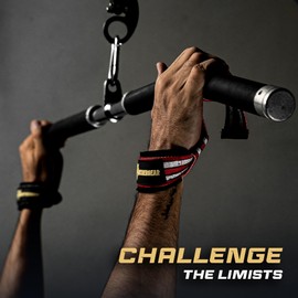 Nethergear Lifting Straps for Weightlifting - Premium Cotton Wrist Wraps with Neoprene Padding, Heavy Duty Straps for Powerlifting, Bodybuilding, Support & Comfort for Men & Women (Vintage American)