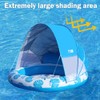COOLCOOLDEE Inflatable Pool Float with Canopy,2 Person Floating Island,Extra Large