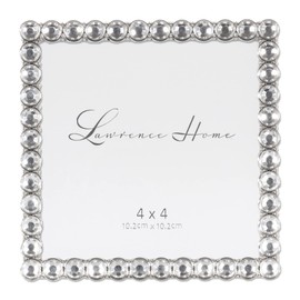 10 x 10 cm, silver metal frame - clear brilliance