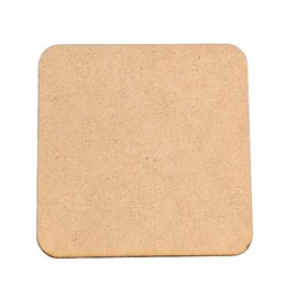 Juego de portavasos en forma de cuadrado para mesa de madera (MDF) Portavasos de madera (MDF) para mesa 10cmx6mm (Set 5 piezas)