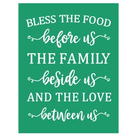 JAJADO Farmhouse Silk Screen Kitchen Stencils for Chalk Paste Chalk Stencils Reusable Adhesive Stencil Kitchen Sign Screen Print Transfers for Crafts on T-Shirt/Wood Sign/Glass/Window/Wall