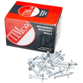 TIMco WMN30 Washered Masonry Nails 3.7 x 30 - (Box of 100)
