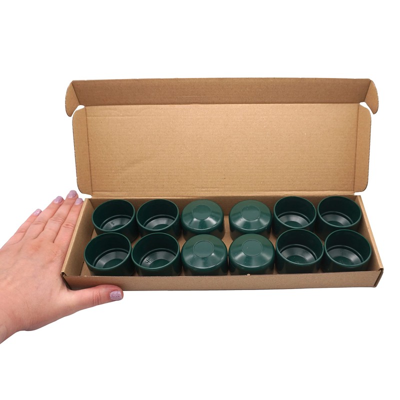 SKIR'CO RAL 6005 Fence Post Caps Round 45 mm Green