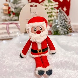 Fuzzyard Life Corduroy Christmas Dog Toy Assorted Characters for Small, Medium and Large Breed Dogs (Santa)