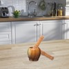 Wood Pestle 2pcs Food Grinding Rod Wooden Pestle Mashed Potatoes