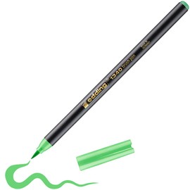 edding 1340 Brush Pen - Light Green - 1 Pen - Flexible Brush Tip - Felt Pen for Painting, Writing and Drawing - Bullet Journals, Hand Lettering, Mandalas, Calligraphy