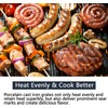 Hongso 18 1/4 Inch Porcelain Cast Iron Cooking Grates for