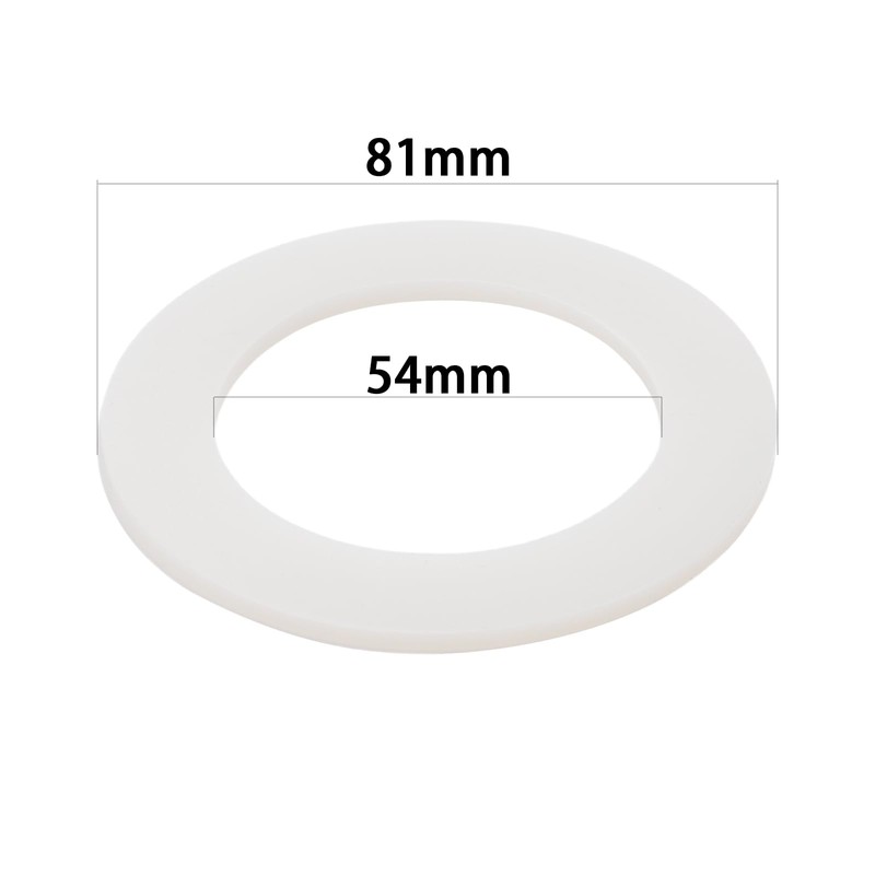 2-Pack Silicone Toilet Tank Flush Valve Seal Gasket, Compatible with