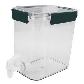 Refrigerator Cold Kettle 3.5L with Faucet Multifunctional PET Economical Practical Fridge Beverage Drink Dispenser for Party Drink Juice Iced Tea Green