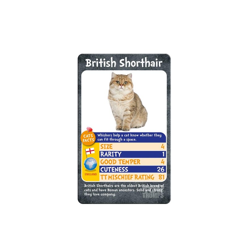 Top Trumps Card Game Cats - Family Games for Kids