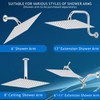 Voolan Rain Shower Head - High Flow Large Rainfall Shower