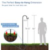 Artigarden 92 Inch Outdoor Shepherd Hooks with 5 Pronger Base