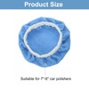 sourcing map 5pcs Car Polisher Bonnet Buffing Pad Micro-Fiber Polishing