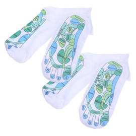 Baluue 2pairs Acupressure Socks with Foot Massage Tools Reflexology Foot Care Kit for Men and Women Soft Cotton Design for Home and Travel Comfort
