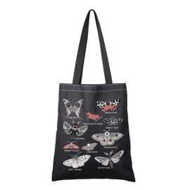 G2TUP Winged Beauty Lover Gift Moth Type Tote Bag Nocturnal Charm Handbag Insect Enthusiast Gift Moth Lover Gifts (Moth Type TB)