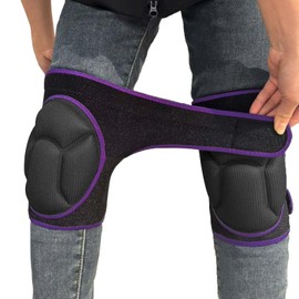 Women Knee Pads for Gardening & Cleaning Floors, EVA Foam Knee Protectors with Straps, Comfortable Mens Kneeling Pads for Housework, Mechanic, Carpet Cleaning - Lightweight & Waterproof- Plus Size