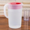 Rubbermaid Pitcher Classic 1 Gallon Clear Base, Red Lid