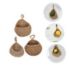 CHILDWEET 3pcs Bohemian Wall Teardrop Baskets Stylish Fruit Vegetable Storage