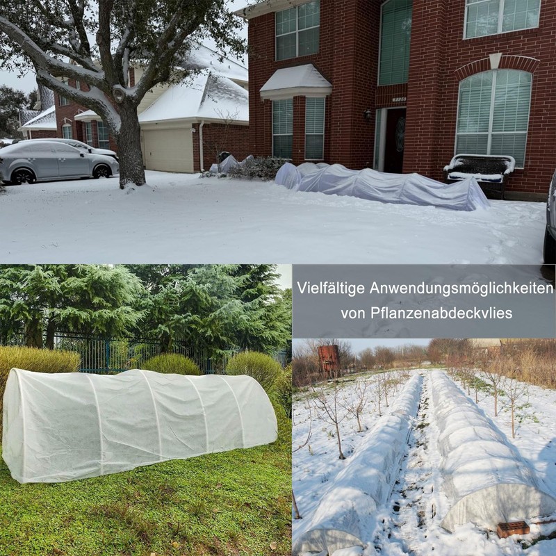 Neegool Plant Fleece Winter Fleece for Plants Frost Protection, 3