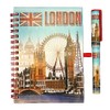 Bells Box London Souvenir Notebook - British Notepad with Pen-