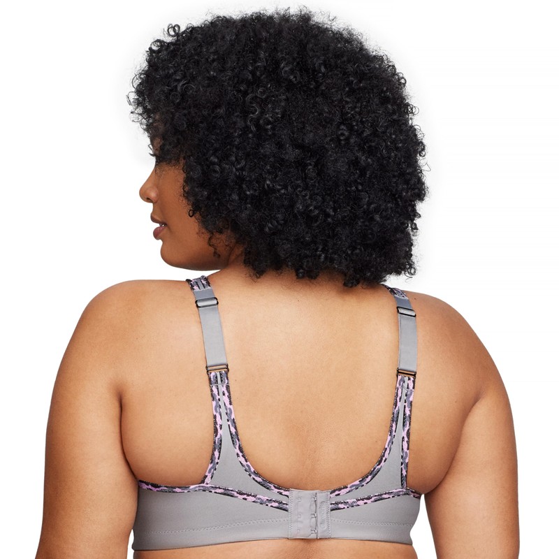 Glamorise - Brasier Deportivo sin Rebote para Mujer #1066, Gris