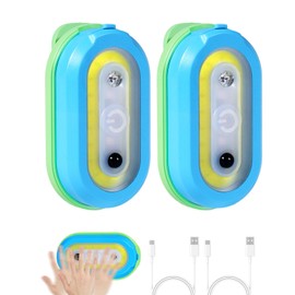 KunHe 2Pack 100Lumens Rechargeable Running Light Gift for Runners LED Night Safety Light with Motion Sensor Portable Clip on Flashlight Warning Flashing Jogging Dog Walking Camping Hiking Gear