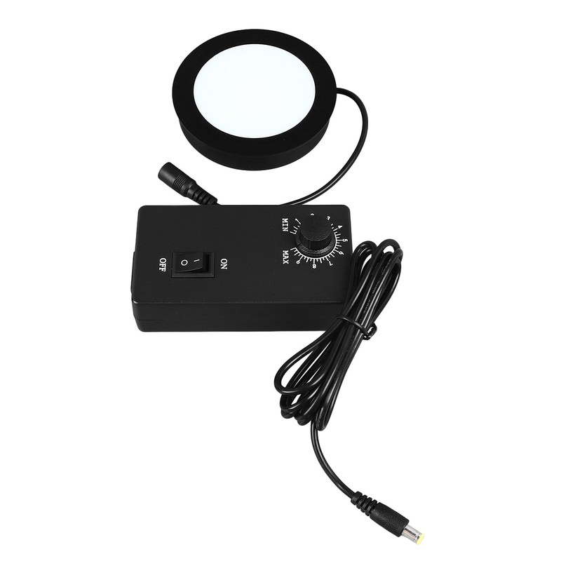 Microscope Bottom Light LED Adjustable Illumination Round Light Source 90‑260V