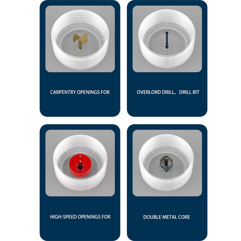 Hole Saw Dust Bowl for Installing Recessed Lights, Works with