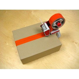 peha Manipulationssicheres Sicherheitsband, 38 mm Breite x 50 Meter Länge, Orange, Grau, 5000 x 3,8 cm 20940-38