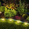 Joomer Solar Ground Lights, 16 Pack 8 LED Solar Lights