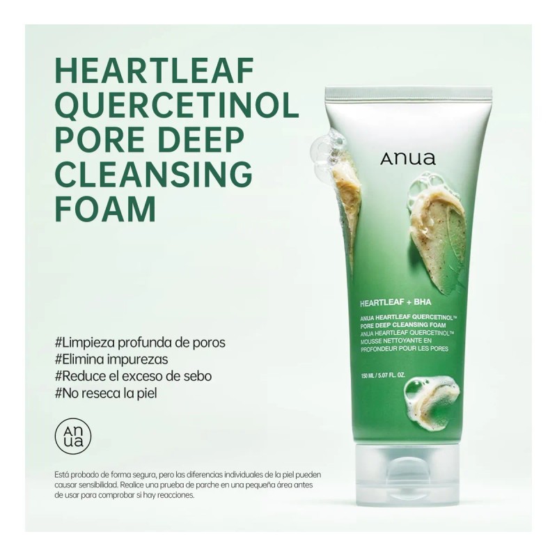 Anua Espuma Facial Heartleaf Quercetinol Purificante 150ml