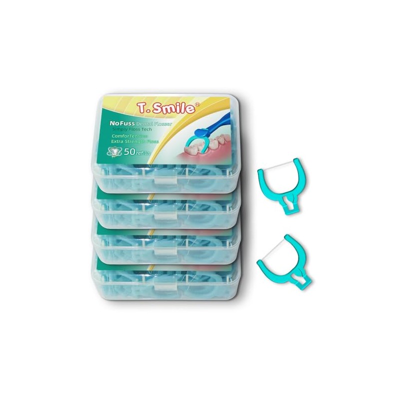 T.Smile Evolutionary Clean - Flosser dental extra fuerte, cabezales de