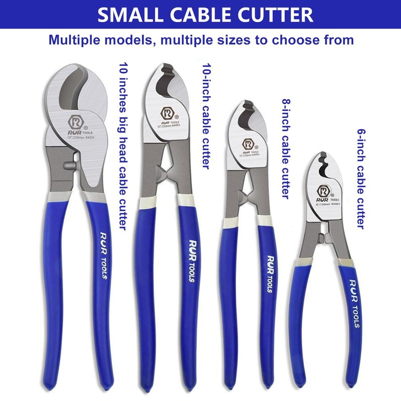 ZrgGea Cable Cutters 8 Inch, High Leverage Cable Cutter, Made