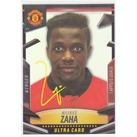 Panini Manchester United 2014 Wilfried Zaha Ultra Signature Card