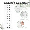 A-Z 26 White Letters Tabs Sticky Alphabet Tabs, 260 Pcs