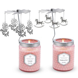 Scented Candles Gift Set,2 Pack Candles for Women,Birthday Gifts for Mom Daughter Sister Wife,Candles for Home Scented, Rotatable Scented Candles Gifts for Christmas, Anniversary, Thanksgiving