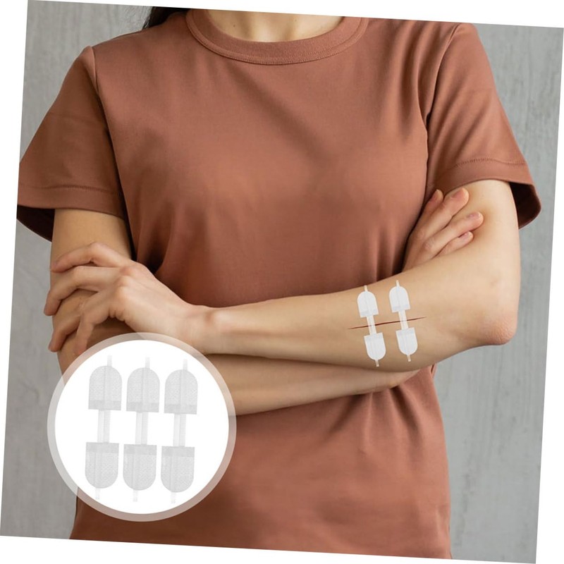 Minkissy 6pcs Self Bandage Butterfly Closure Dressing Patch for Quick