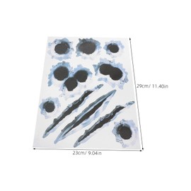 ABOOFAN 4Pcs Realistic Bullet Car Stickers Weatherproof Auto Decals for Easy Application Removal for Car Door Bumper and Window Decoration Fit for All