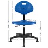TAKE UR SEAT® Deluxe Polyurethane Lab Stool Chair, 5" Adjustable,