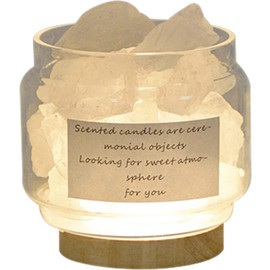 HIGHAWK Aroma Lamp, Aroma Light, Natural Crystal, Bedside Lamp, Air Purifying, Lamp Base, For Aroma, Lighting, Crystal Stone (White, Crystal)