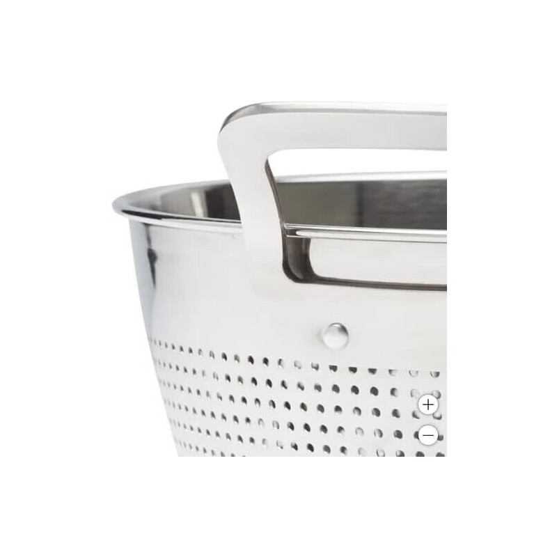 MIU Colander Set w/ Riveted Handles 3Pc Nests Stainless Steel
