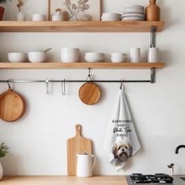 INDAJEDN Shih Tzu Gifts Kitchen Towels, Shih Tzu Gifts for Women, Shih Tzu Dog Tea Towels Dish Towels for Kitchen, Shih Tzu Dog Hand Towels, Shih Tzu Dog Kitchen Decor, 16x24 Inch