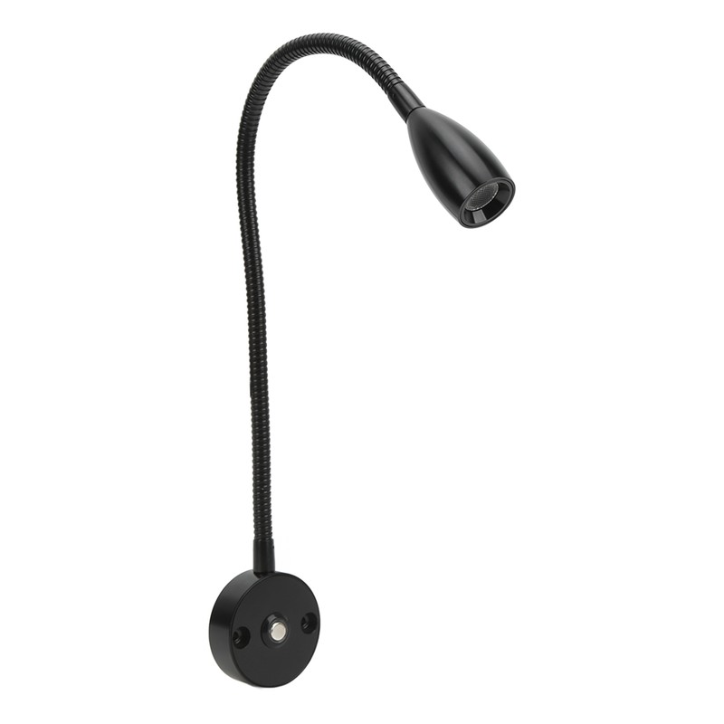 LED Reading Light 3W Wall Mount Reading Lamp Flexible Gooseneck