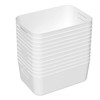 Oymlclivisa 12 Packs Plastic Pantry organizer Bin Basket, Open Storage